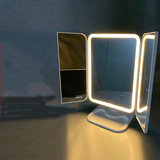 LED Maquillage Miroir Avec La Lumière, Lumineux Miroir, Trois-face Miroir, Pliage Miroir