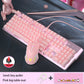 Rose Réel Mécanique Clavier Et Souris